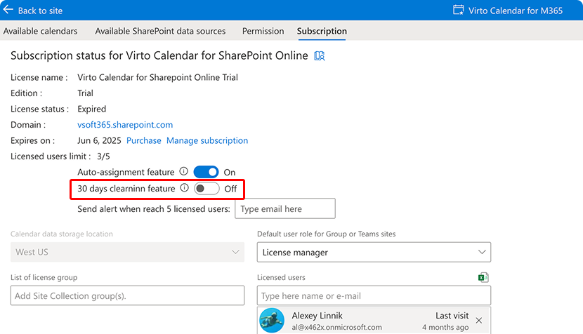 licensing-30-day-clearing