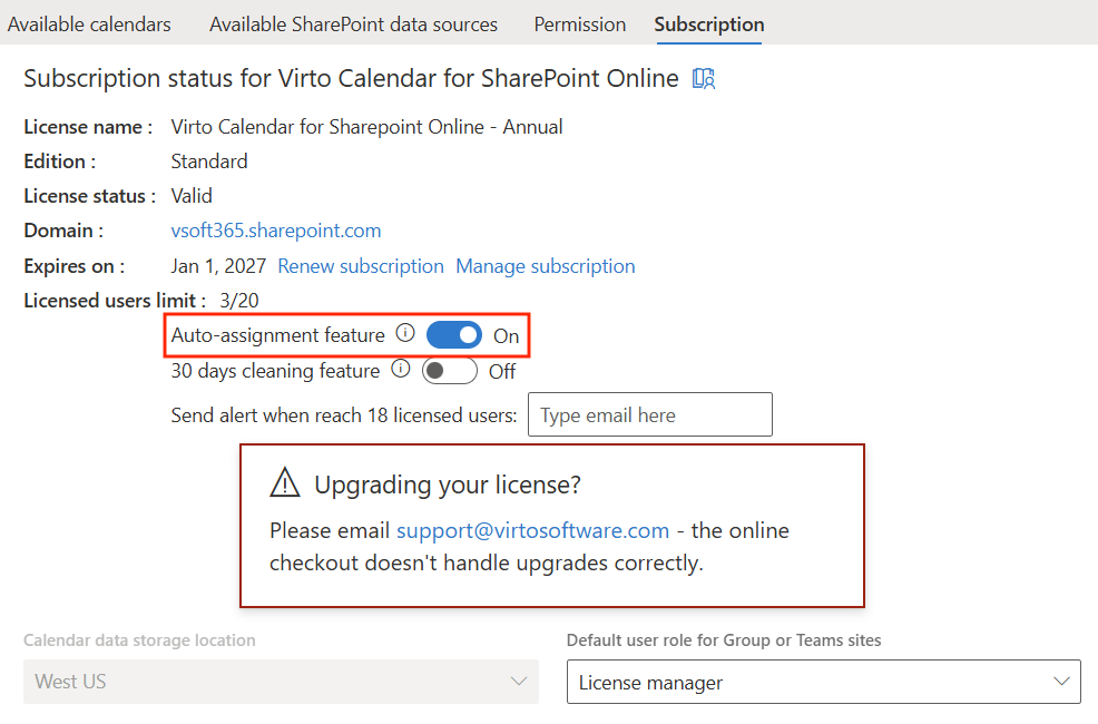 auto-assignment feature