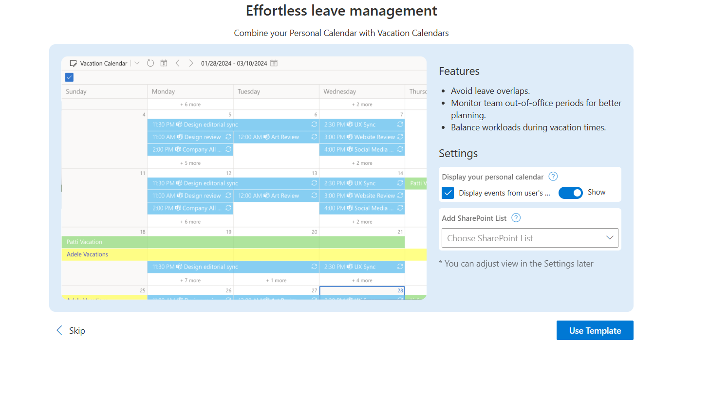 configure-calendar-template