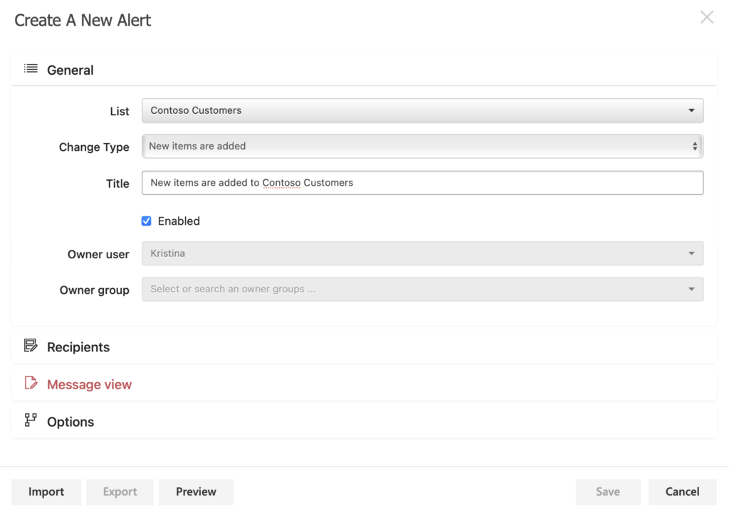 using_virto_alerts_&_reminder_app_for_sharepoint_lists_2