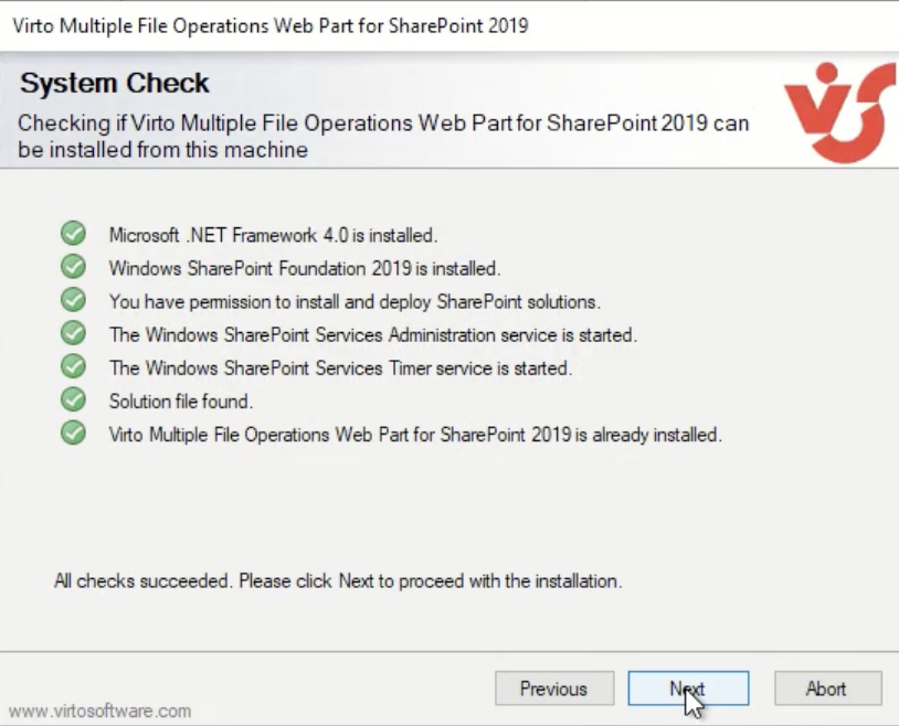 multiple file operations system check