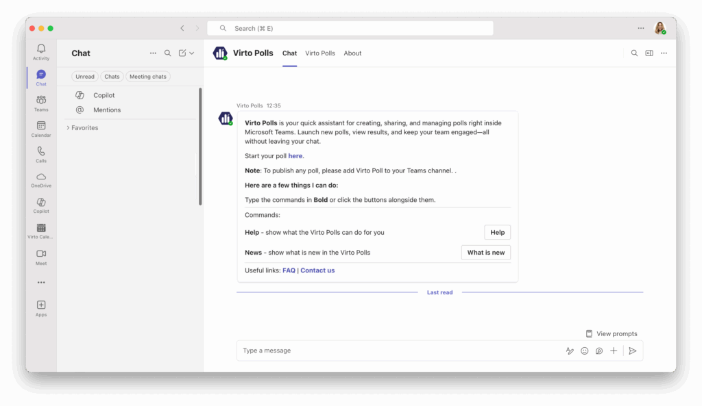 Virto Polls Bot
