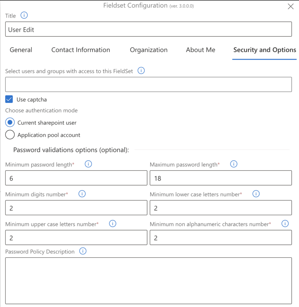 security and options